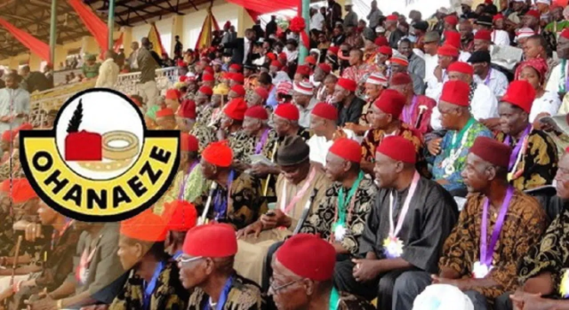 Photo of the Members of Ohanaeze Ndigbo